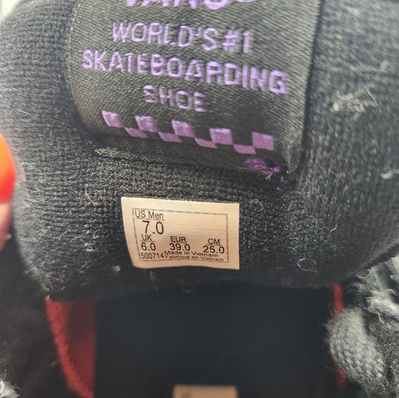 Vans Half Cab Rare Black and Purple Half Cab Skateboard Shoes Men's Size 7 - Picture 9 of 13